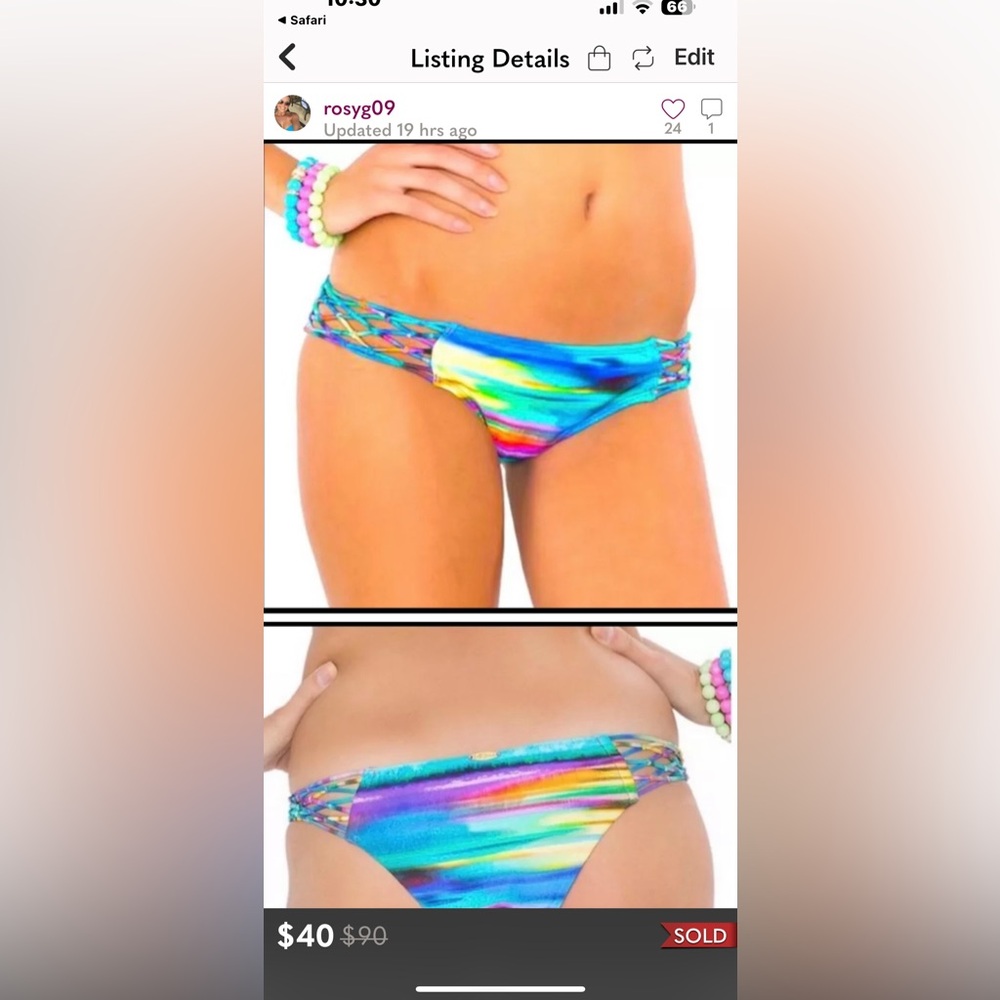 Luli Fama Bikini Botton - new with tags